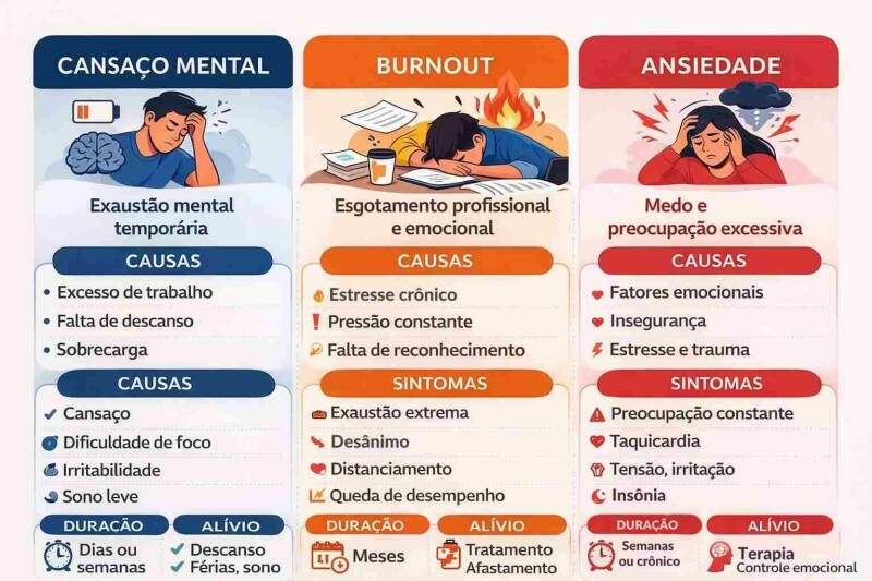 cansaço mental, Cansaço mental: o que é, causas, sinais e quando buscar ajuda