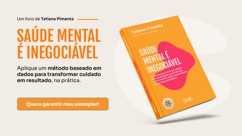 Livro saúde mental é inegociável para compreender os desafios da NR-1
